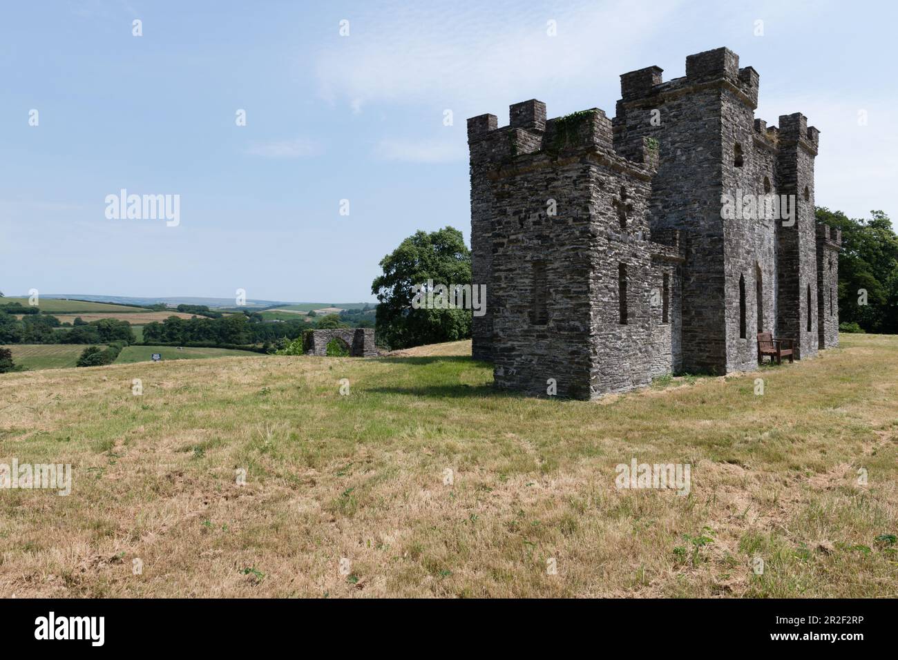 Castle Hill country house and garden in the town of Filleigh in North Devon in England, UK