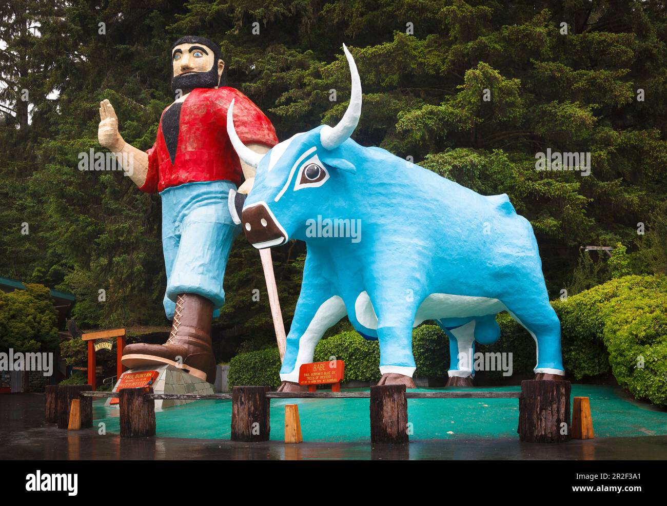 Paul Bunyan sculpture in Trees of Mystery Park, Redwood National Park