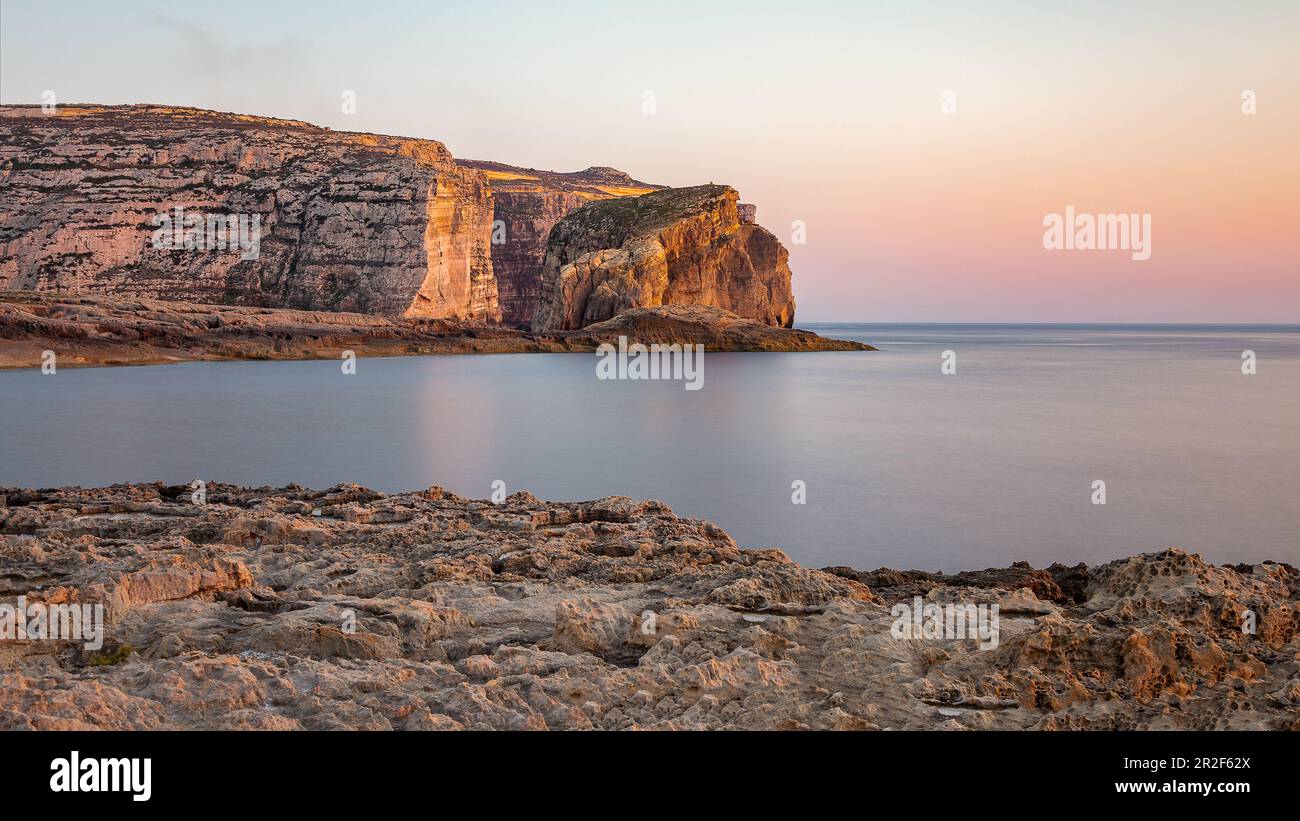 Malta scenic ocean view with rock formation hi-res stock photography ...