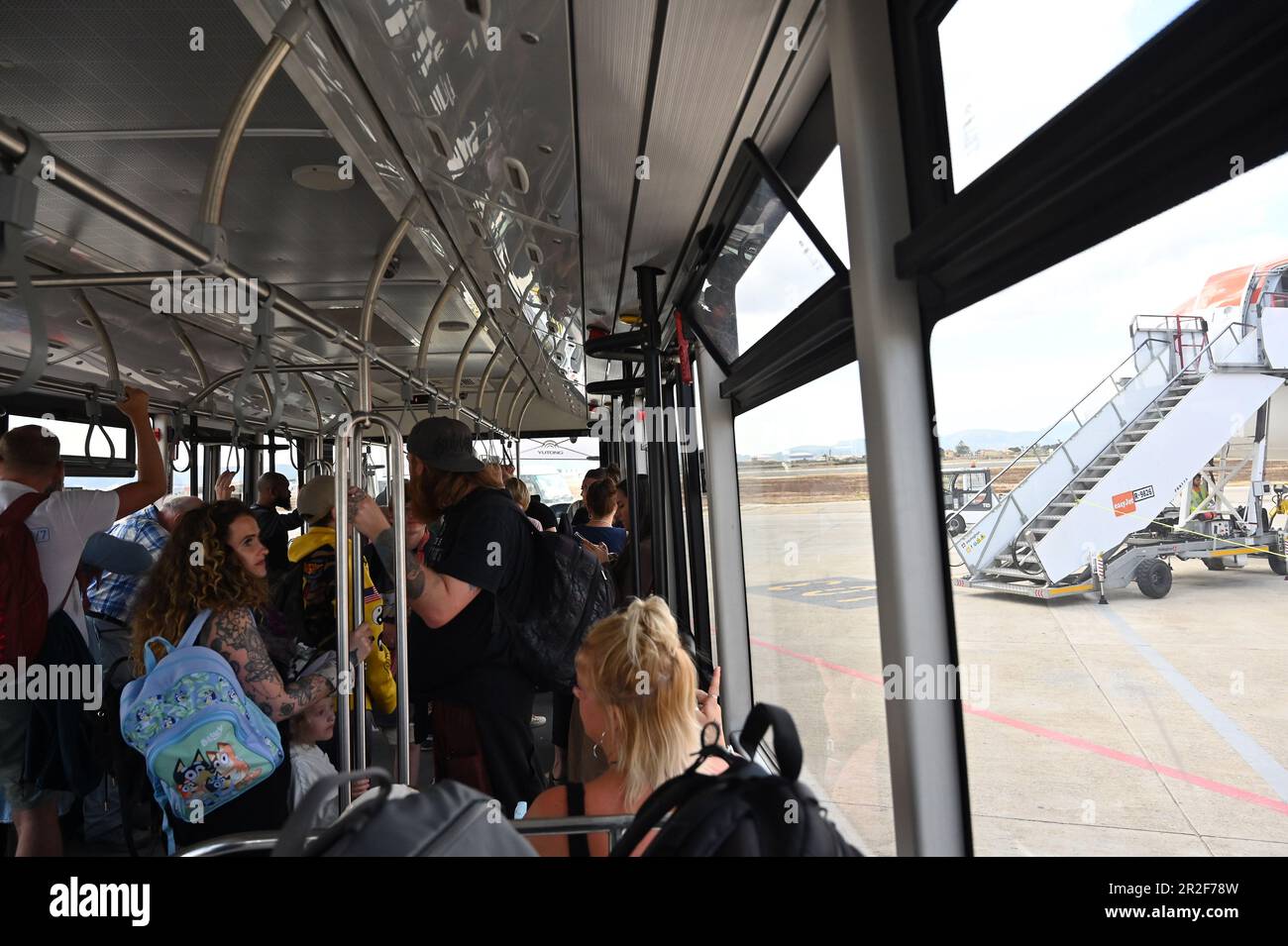 Airport Transfer Bus Majorca. May 2023 Stock Photo Alamy