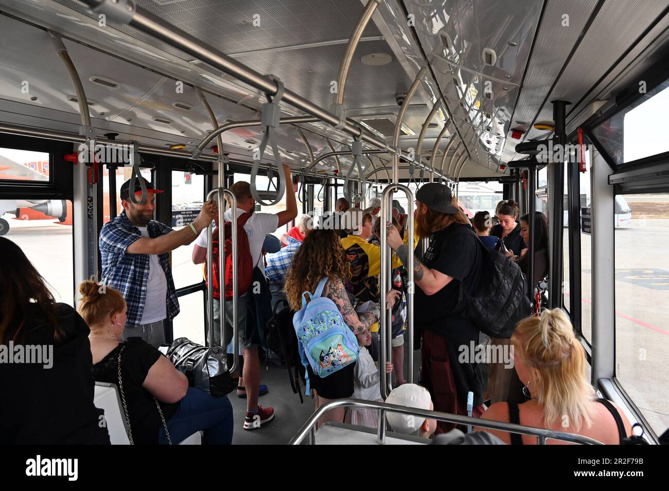 Airport Transfer Bus Majorca. May 2023 Stock Photo Alamy