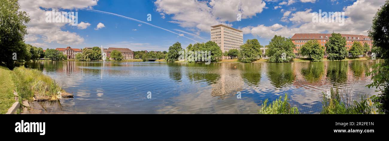 Kleiner Kiel, Hiroshimapark, Kiel, Schleswig-Holstein, Germany Stock Photo