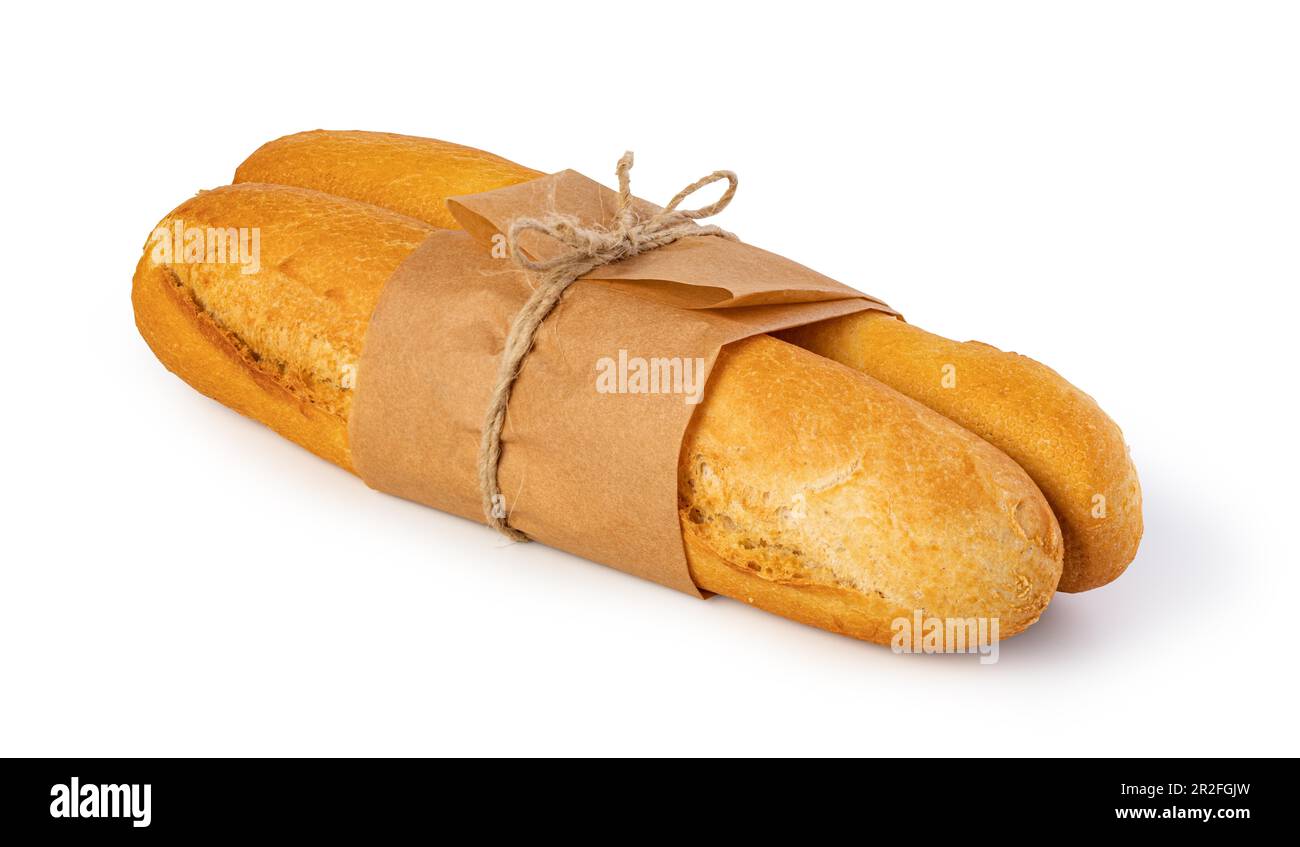baked bread isolated on white background Stock Photo - Alamy