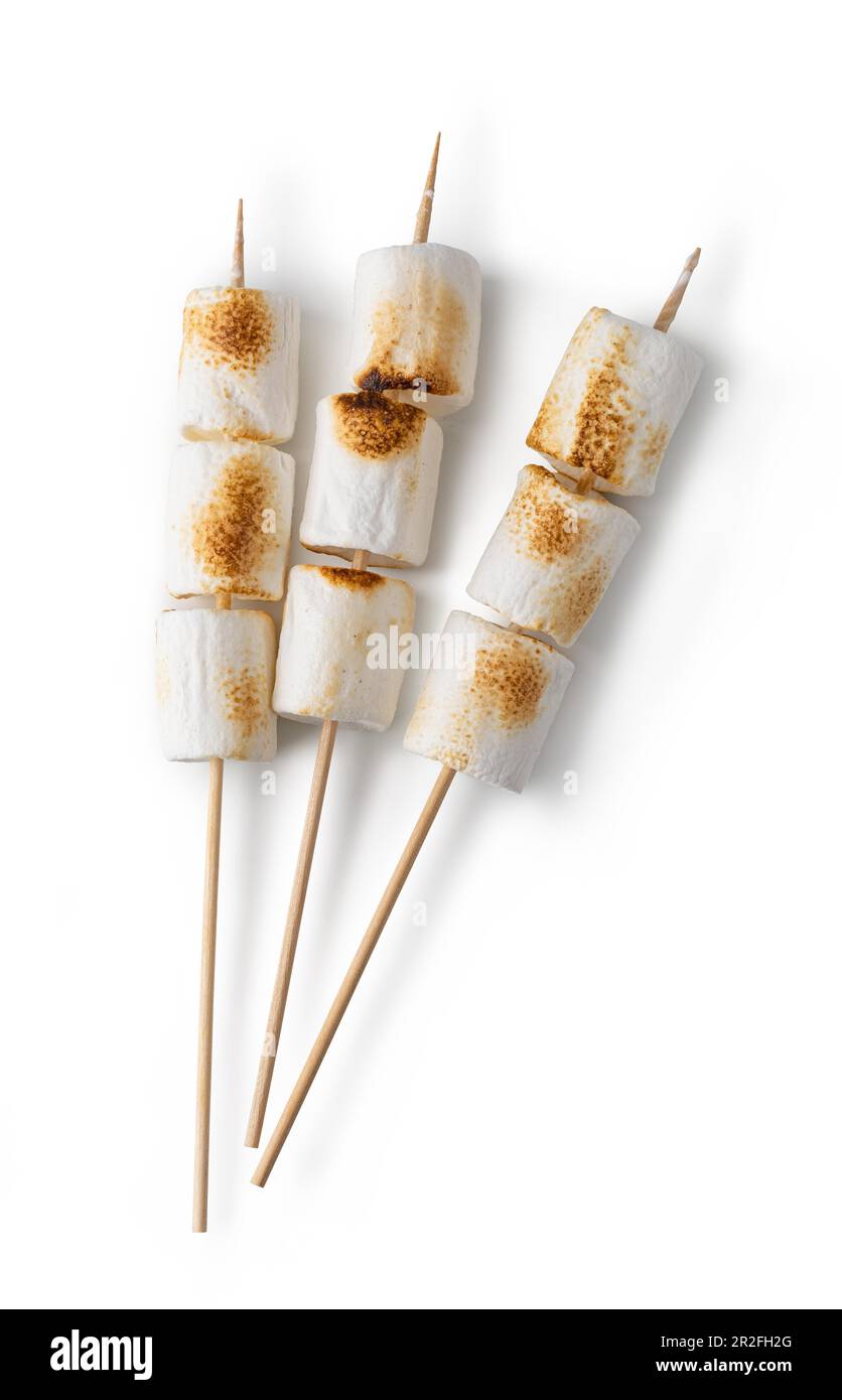 delicious marshmallows isolated on a white background Stock Photo - Alamy