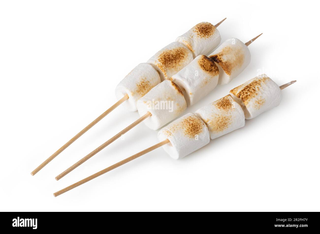delicious marshmallows isolated on a white background Stock Photo - Alamy