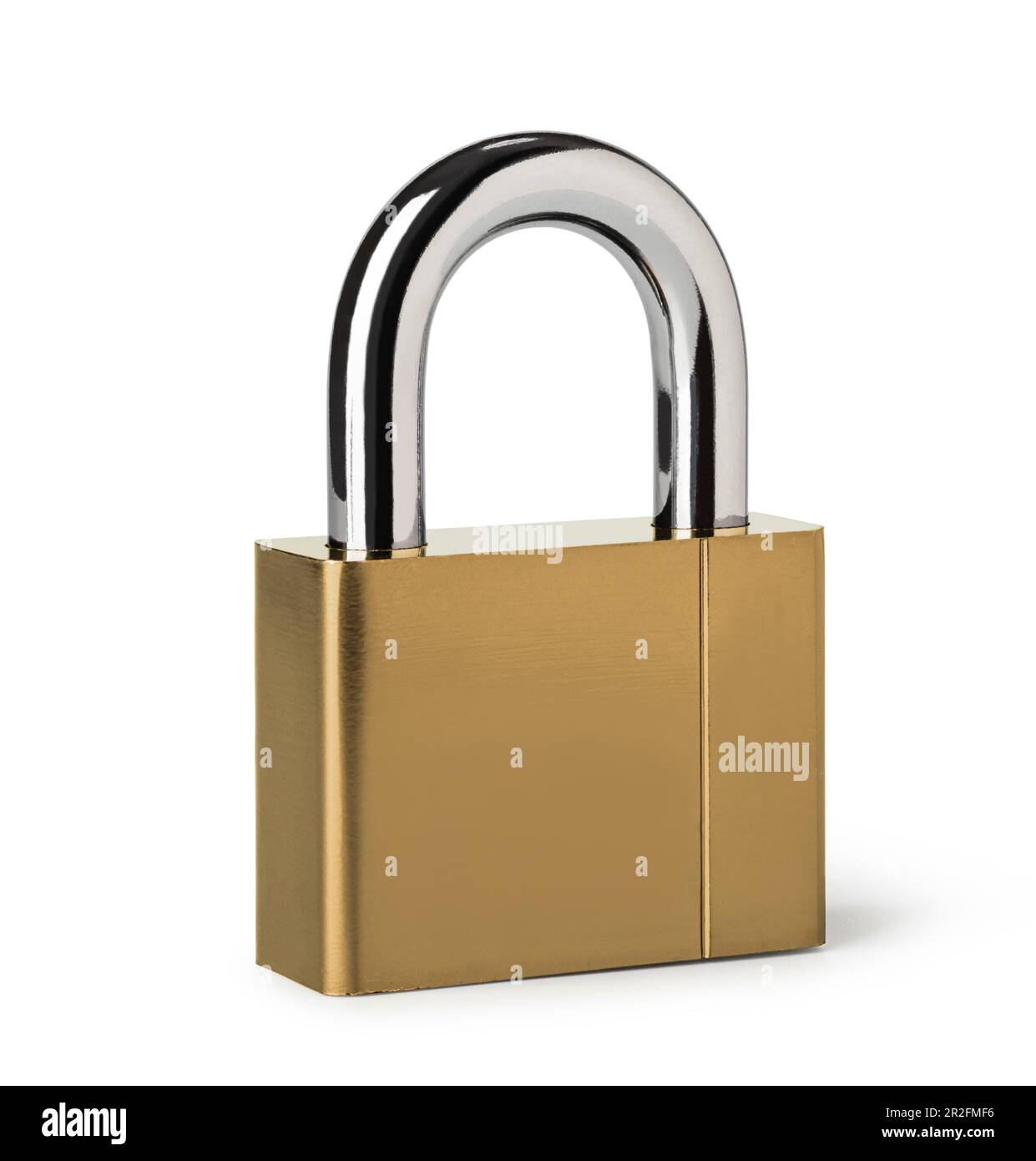 Metal padlock on white background Stock Photo - Alamy