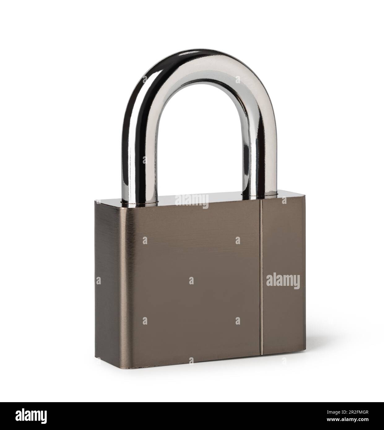 Metal padlock on white background Stock Photo - Alamy