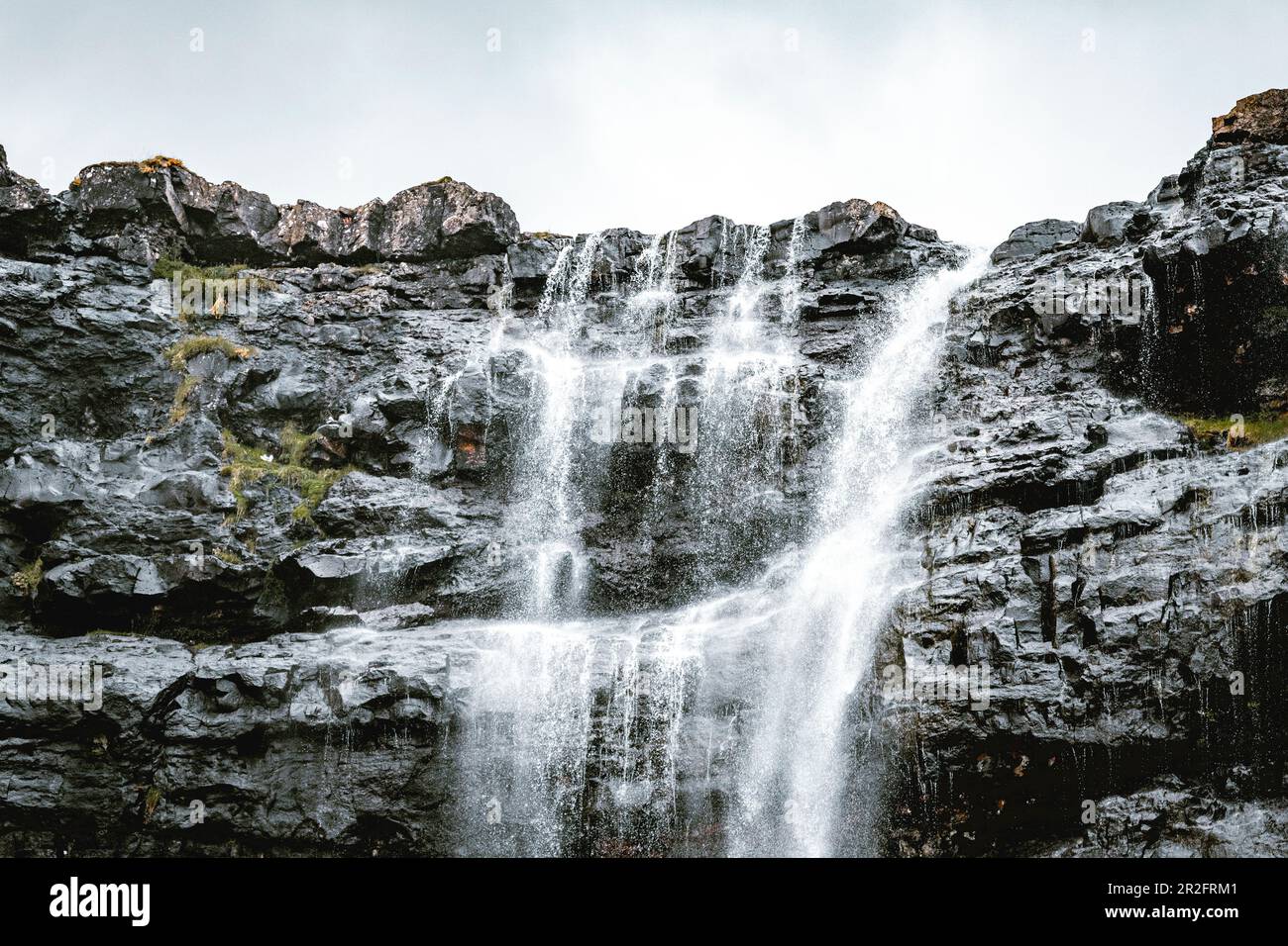 The highest waterfall in the Faroe Islands is located on the main ...