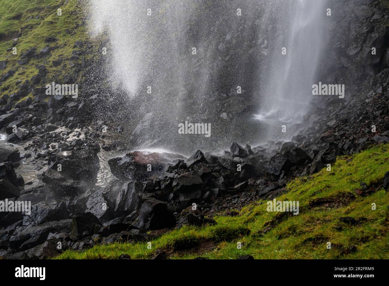 The highest waterfall in the Faroe Islands is located on the main ...