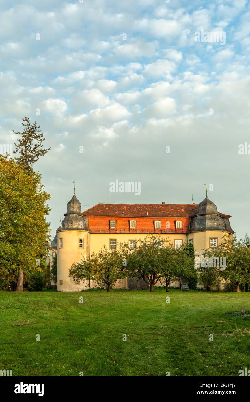 The castle in Fröhstockheim, Rödelsee, Kitzingen, Lower Franconia ...