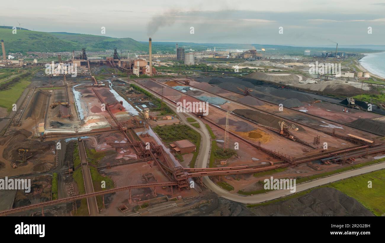 Tata Steel planta sobre la costa del Mar del Norte, cerca de