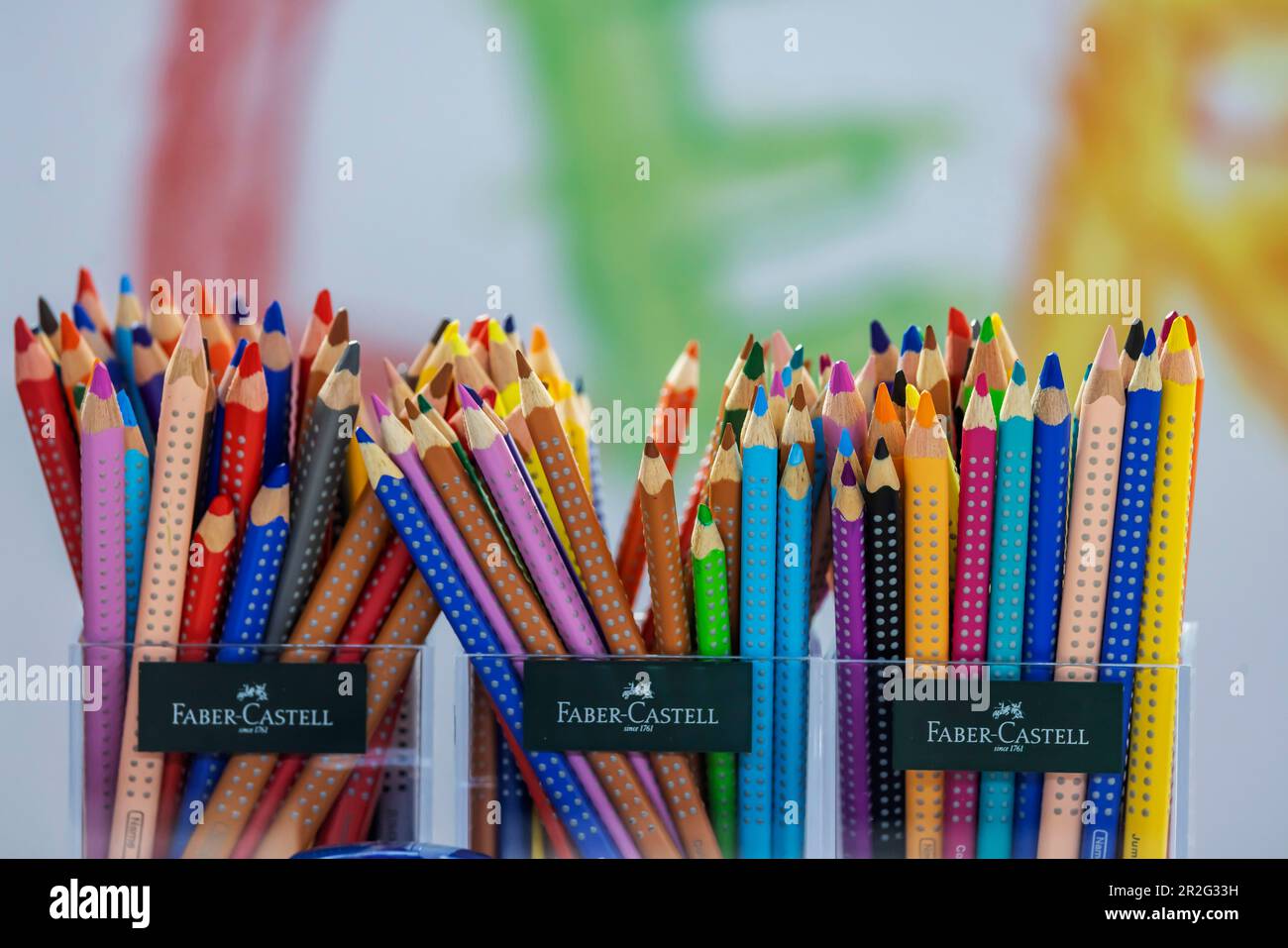 Stack of Faber-Castell Pastel Pencils Stock Photo - Alamy