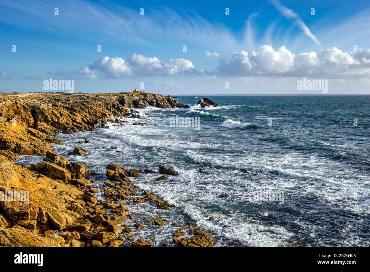 On the Cote Sauvages; Quiberon, Brittany, France Stock Photo - Alamy