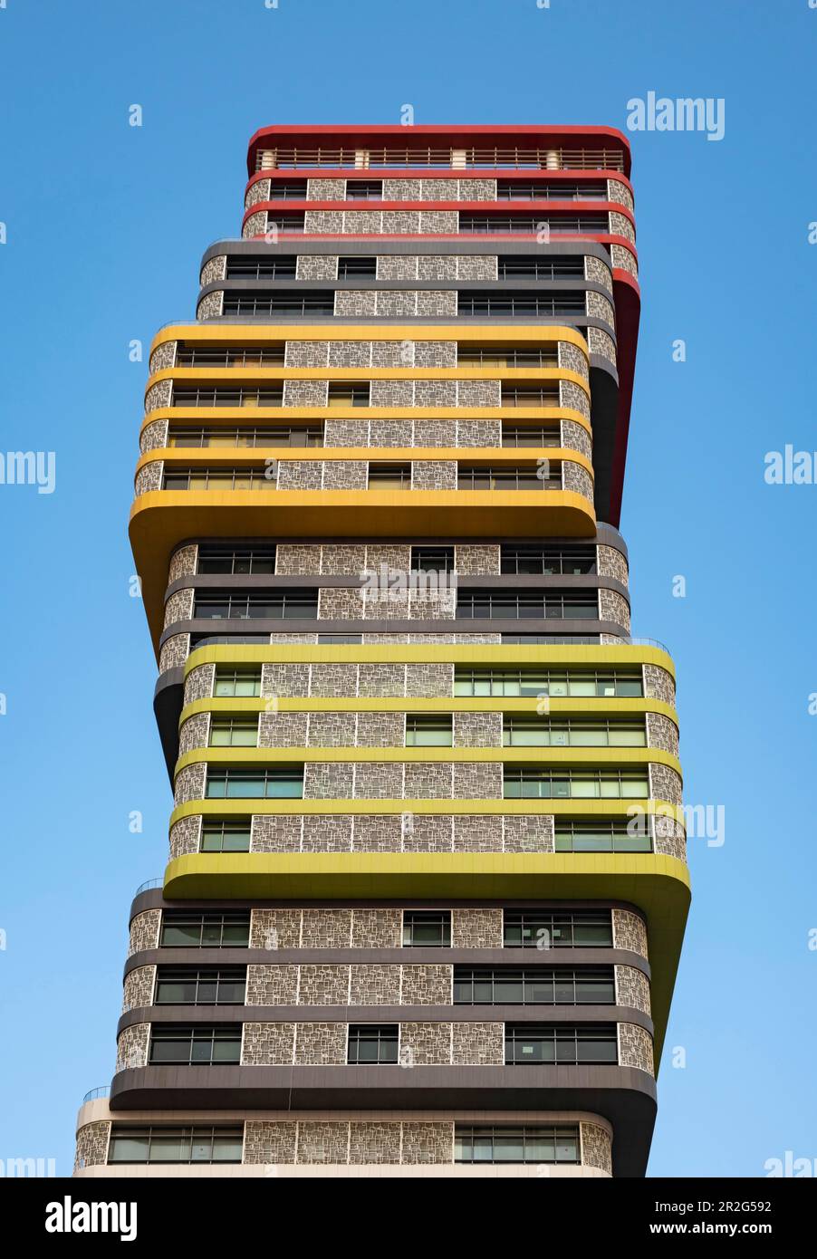 Marina Twin Tower office building, Lusail, Doha, Qatar Stock Photo Alamy