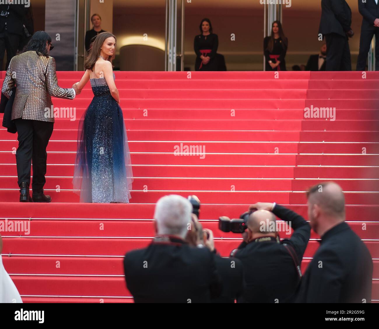 Cannes, France. 19th May, 2023. Natalie Portman photographed during the red carpet for the World Premiere of The Zone of Interest as part of the 76th Cannes International Film Festival at Palais des Festivals in Cannes, France Picture by Julie Edwards/Alamy Live News Stock Photo