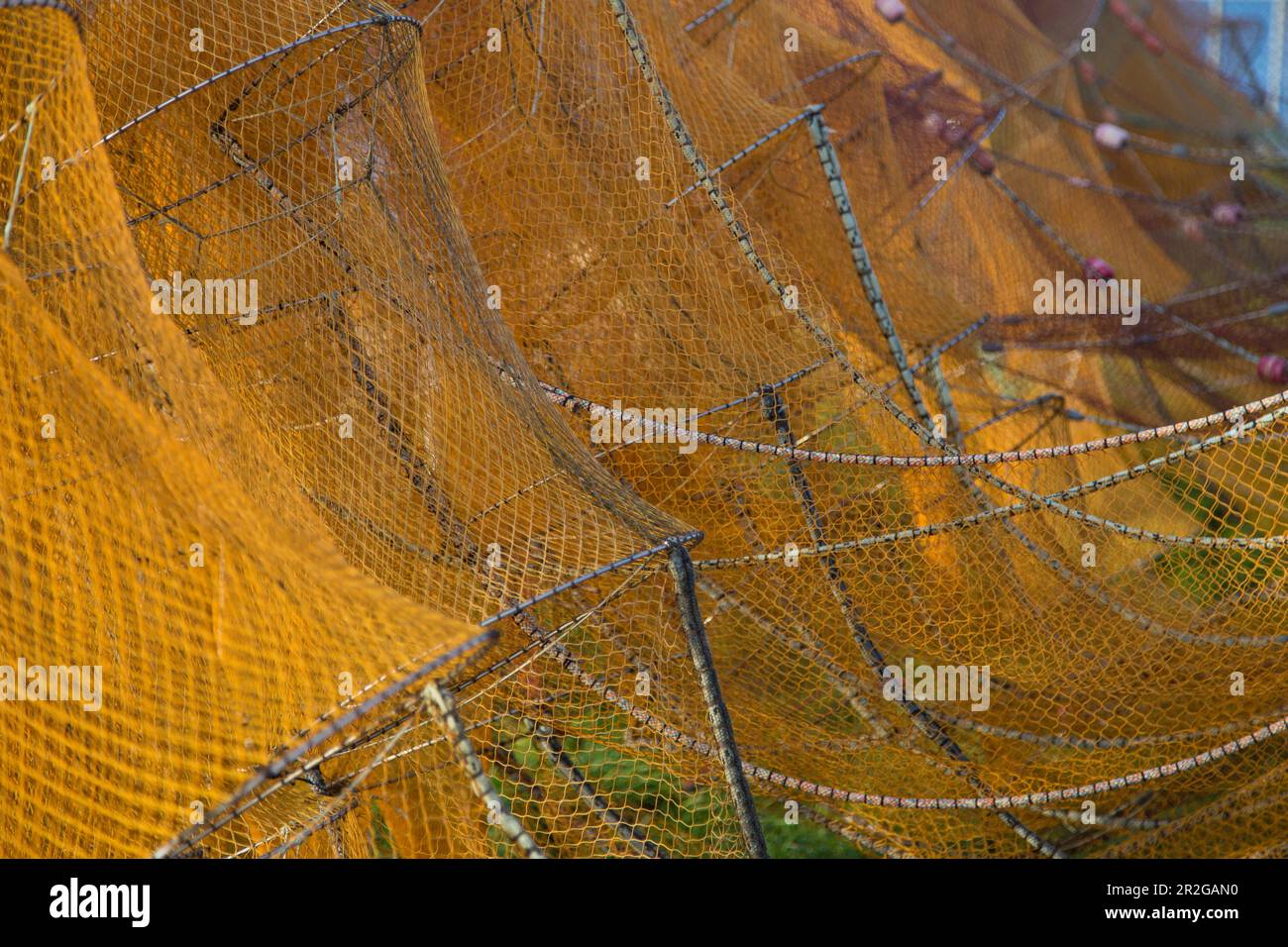 Multi colored fishing nets hi-res stock photography and images - Alamy