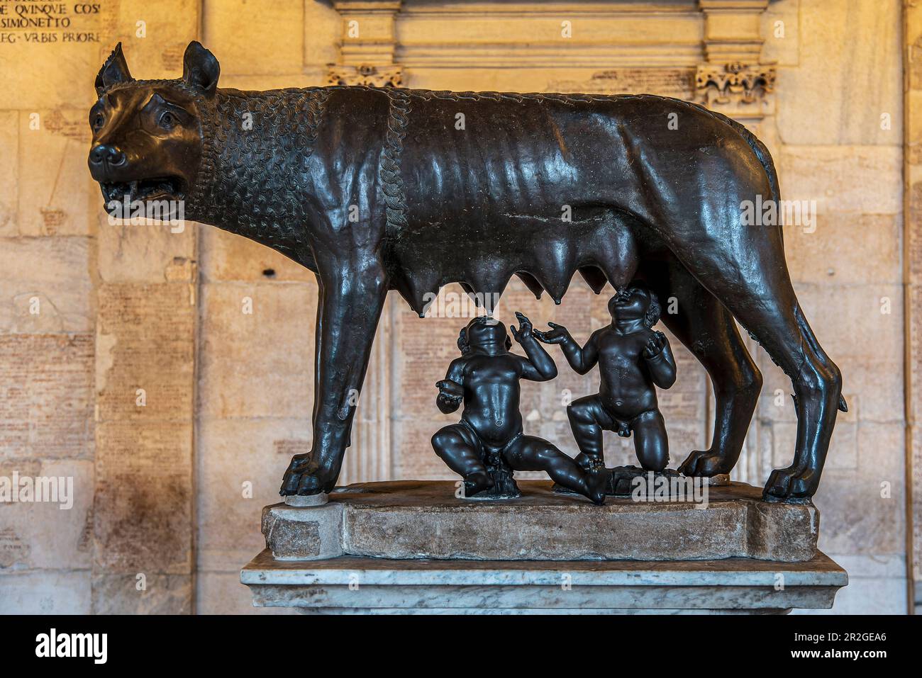 Capitoline Wolf in the Capitoline Museum, Palazzo dei Conservatori ...