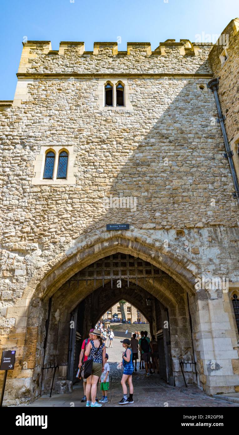The Tower of London Bloody Tower in London Stock Photo - Alamy