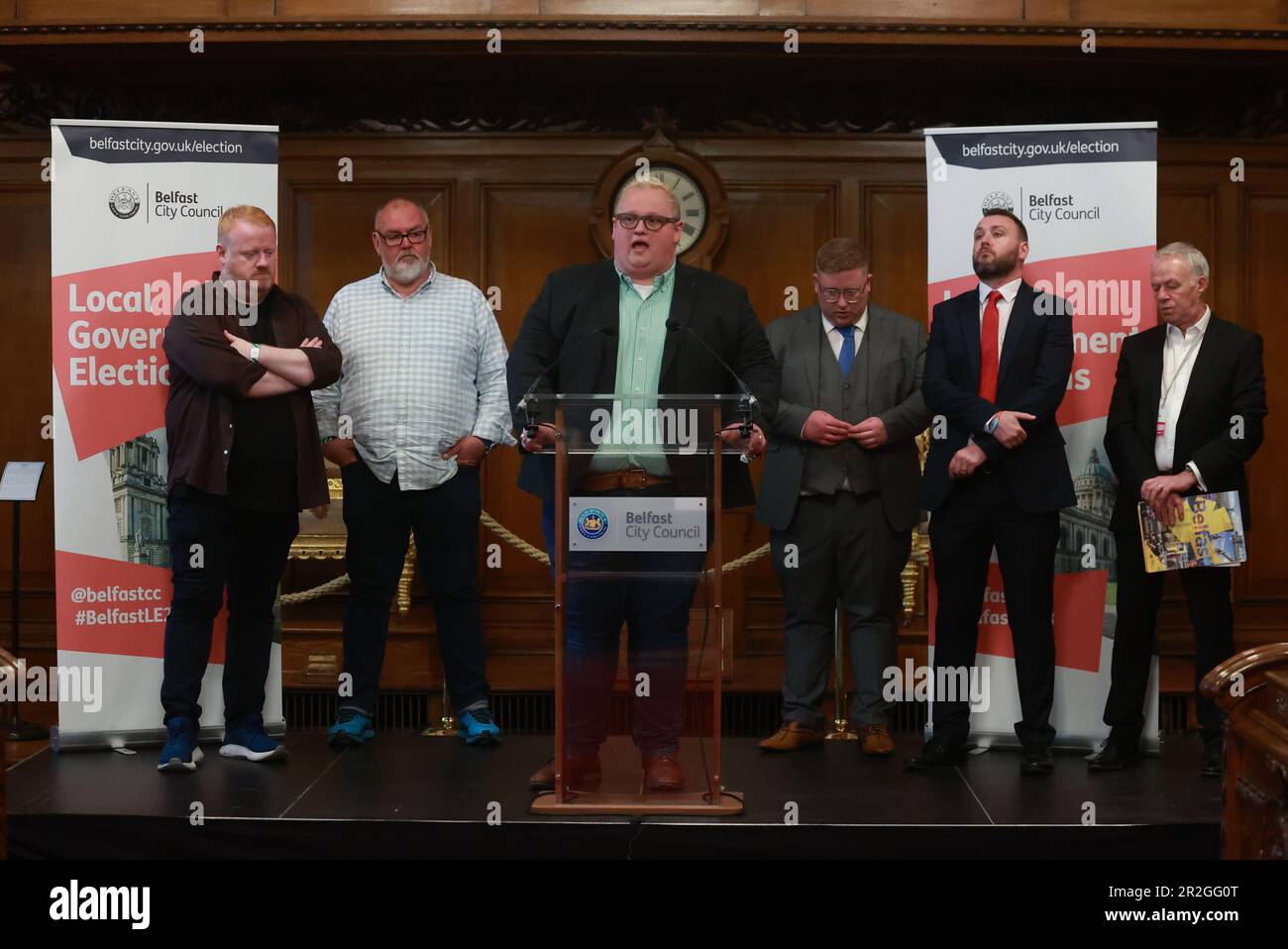 Seamus De Faoite From The SDLP Giving His Acceptance Speech After He Seamus De Faoite From The SDLP Giving His Acceptance Speech After He