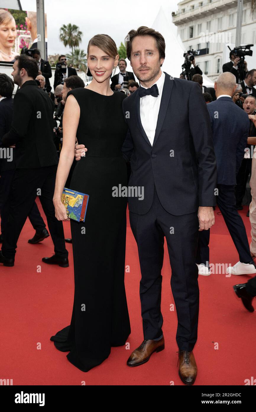 Cannes, France. 19th May, 2023. Ophelie Meunier and Mathieu Vergne