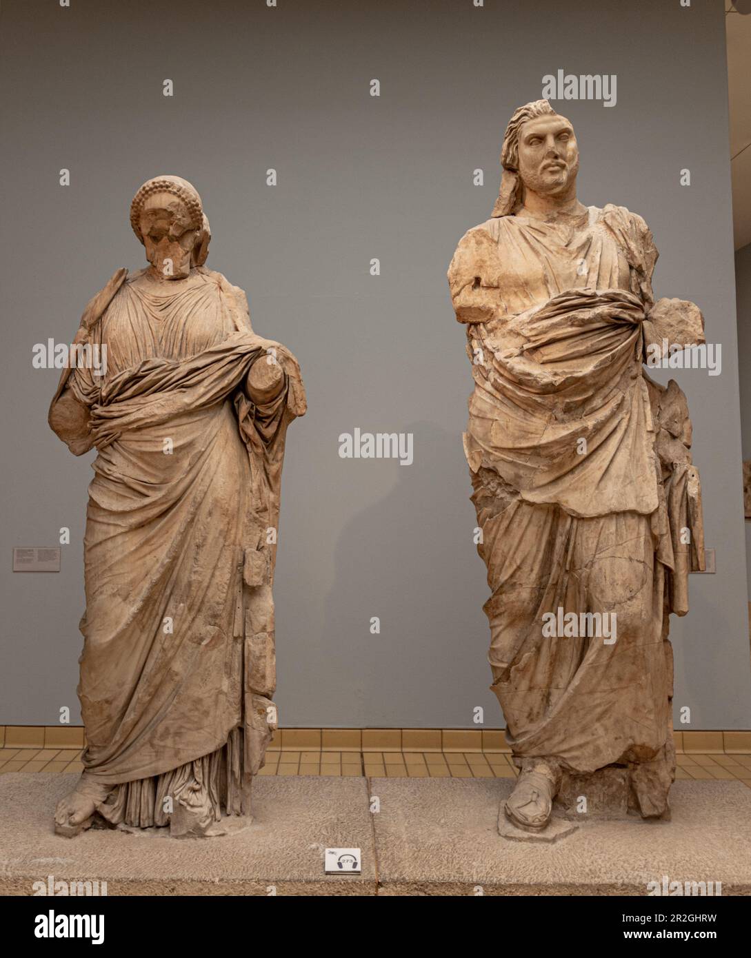 Roman statues in British Museum in London Stock Photo Alamy