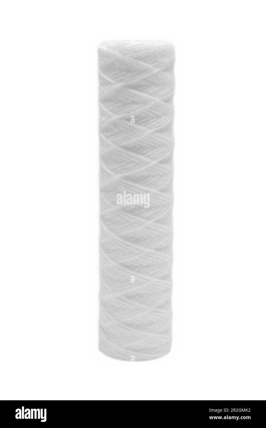 Cord water filter cartridge, isolated on white background Stock Photo ...