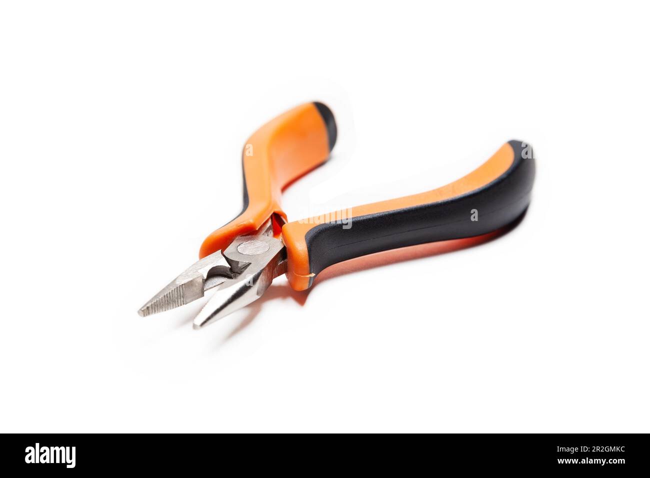Pliers, narrow nose pliers isolated on white background Stock Photo Alamy