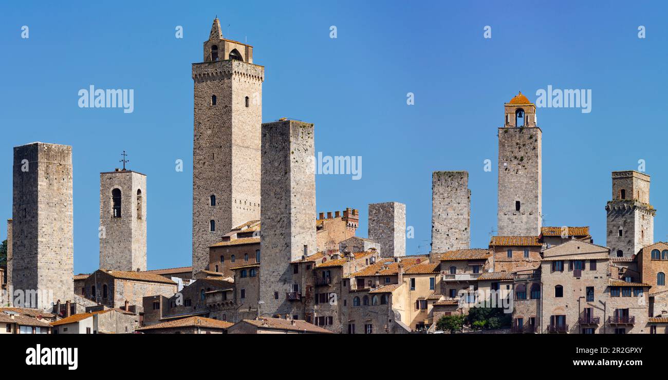 San Gimignano, Tuscany, Italy, Europe Stock Photo