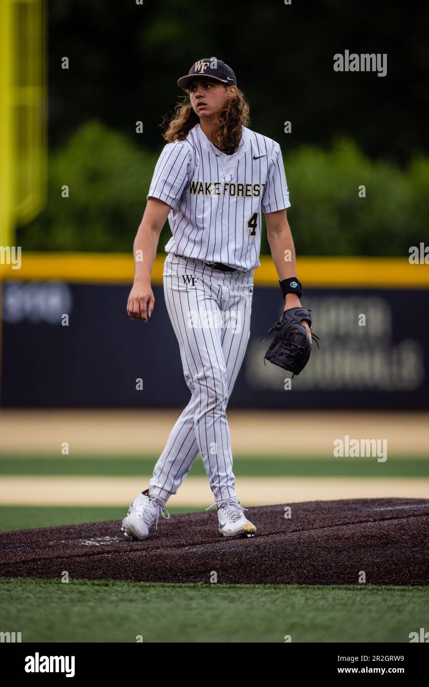 May 18, 2023 Wake Forest pitcher Rhett Lowder (4) pitches during the