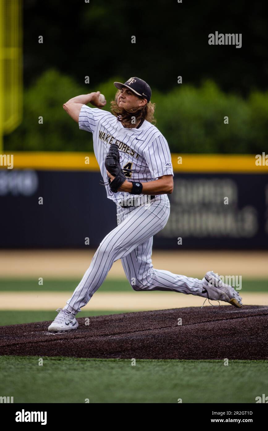 May 18, 2023 Wake Forest pitcher Rhett Lowder (4) pitches during the