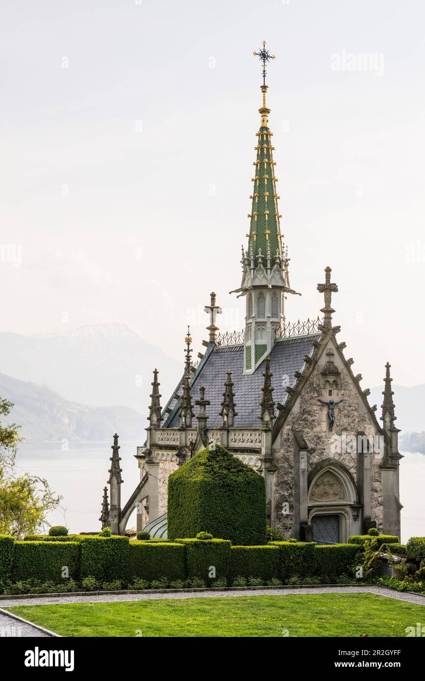 Chapel, Meggenhorn Castle, Meggen, Lake Lucerne, Canton of Lucerne, Switzerland Stock Photo