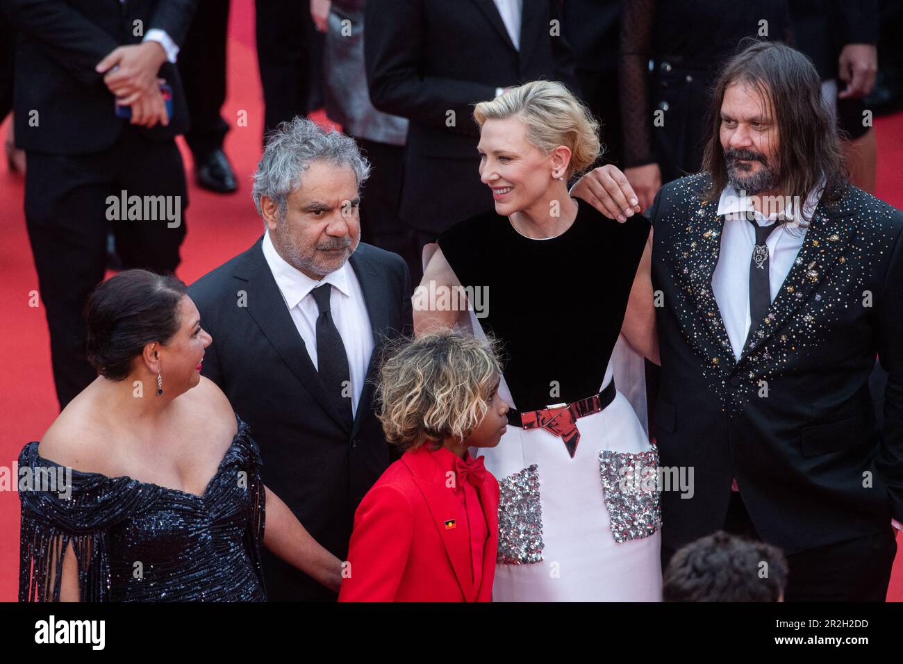Cannes, France. 19th May, 2023. Warwick Thornton, Cate Blanchett, Deborah Mailman, Aswan Reid, Wayne Blair, Coco Francini, Andrew Upton, Georgie Pym, Kath Shelper, Lorenzo De Maio attending The Zone Of Interest Premiere as part of the 76th Cannes Film Festival in Cannes, France on May 19, 2023. Photo by Aurore Marechal/ABACAPRESS.COM Credit: Abaca Press/Alamy Live News Stock Photo