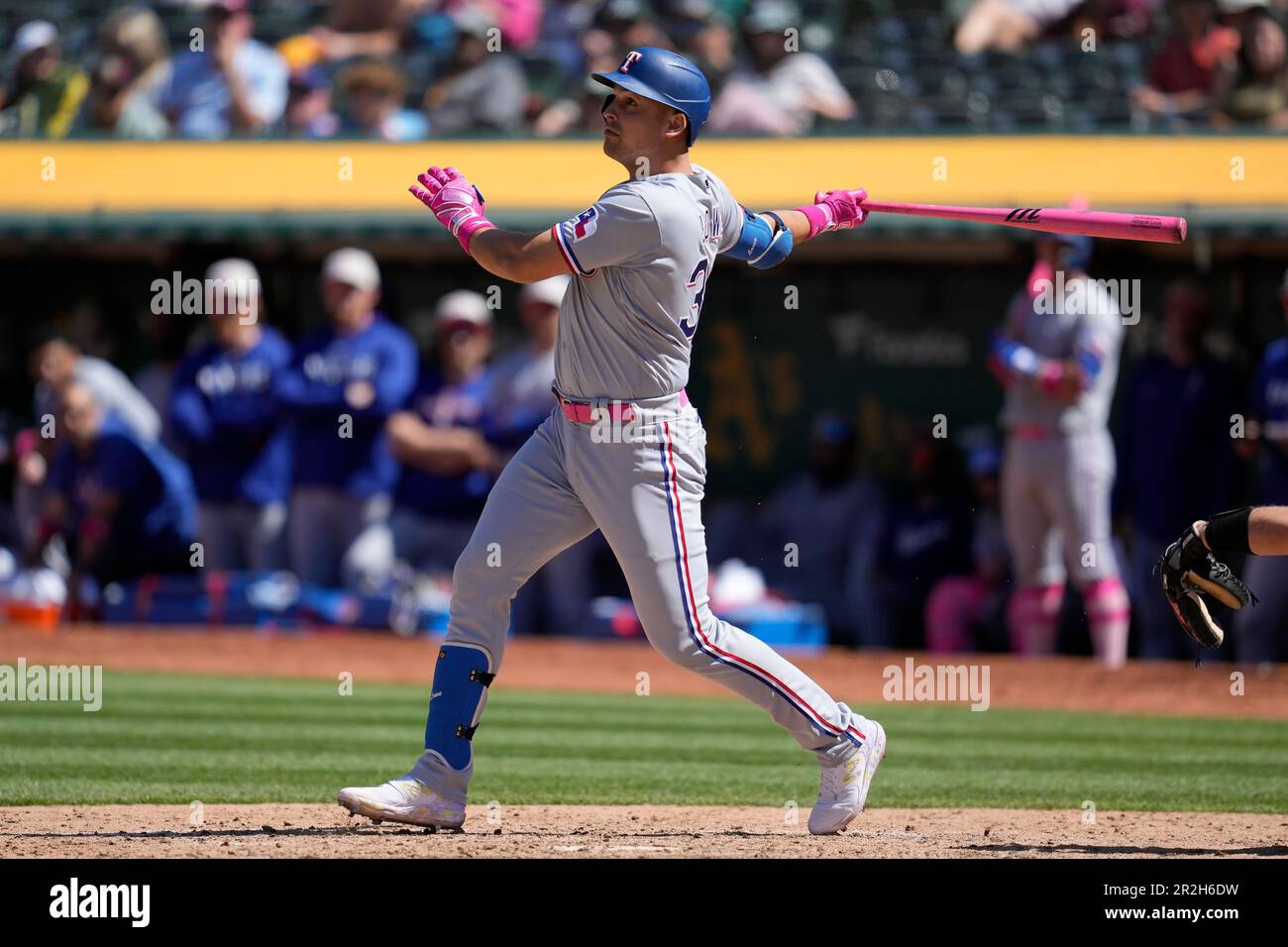 This is a 2023 photo of Nathaniel Lowe of the Texas Rangers baseball team.  This image reflects the Texas Rangers active roster as of Tuesday, Feb. 21,  2023, when this image was