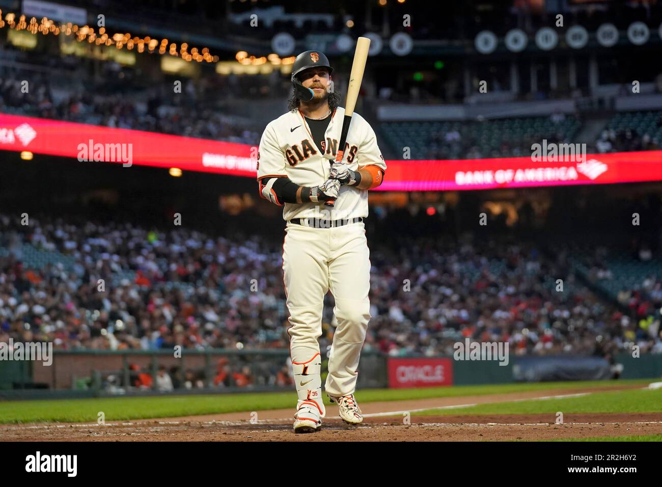 San Francisco Giants' Brandon Crawford against the Philadelphia