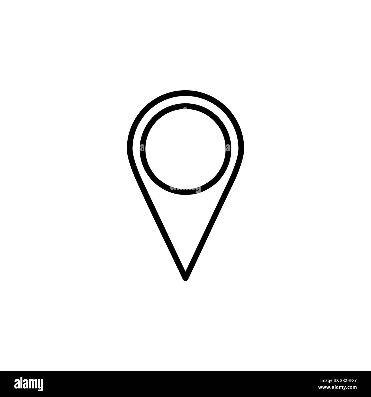 Pin icon vector. Location icon vector. destination icon. map pin Stock ...