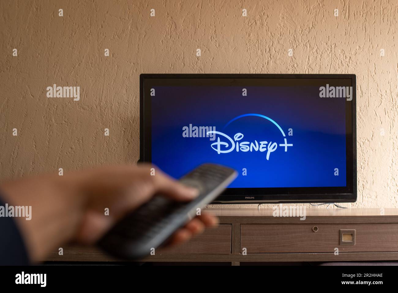 Brazil, Rio de Janeiro May 19, 2023 TV Television Disney plus