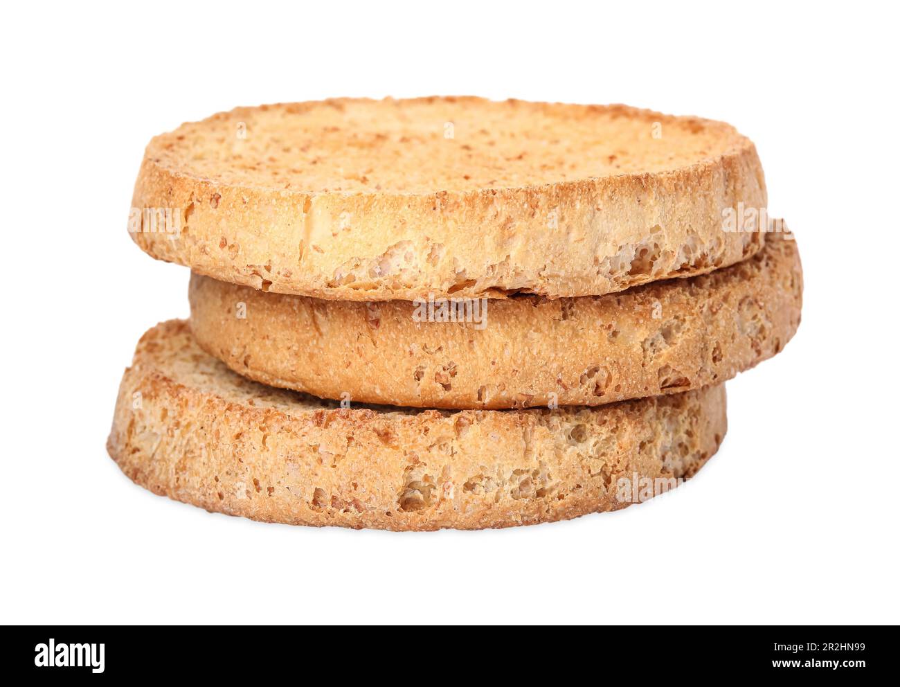 Stack of tasty organic rusks isolated on white Stock Photo - Alamy