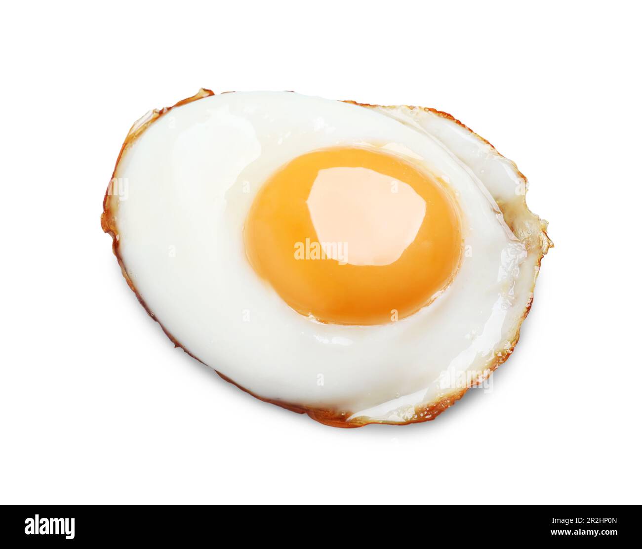 Delicious fried egg with yolk isolated on white Stock Photo - Alamy