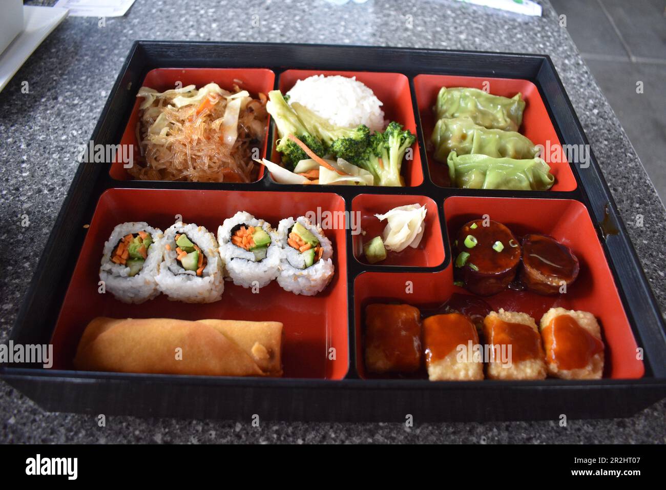 Bento Box Japanese Vegan Lunch Stock Photo - Alamy