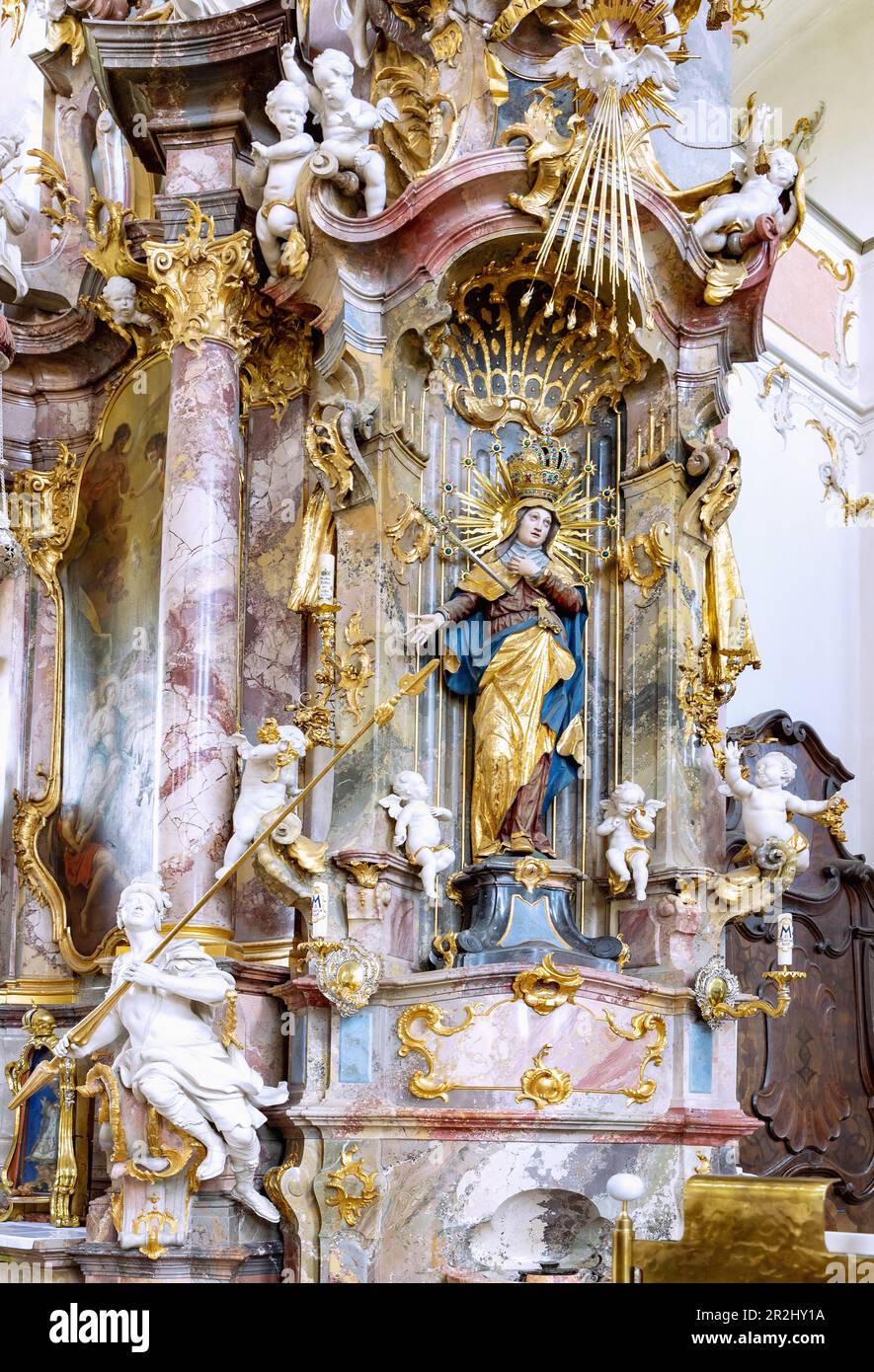 Miraculous image of the Sorrowful Mother of God with Protzengele and Plärrengele in the