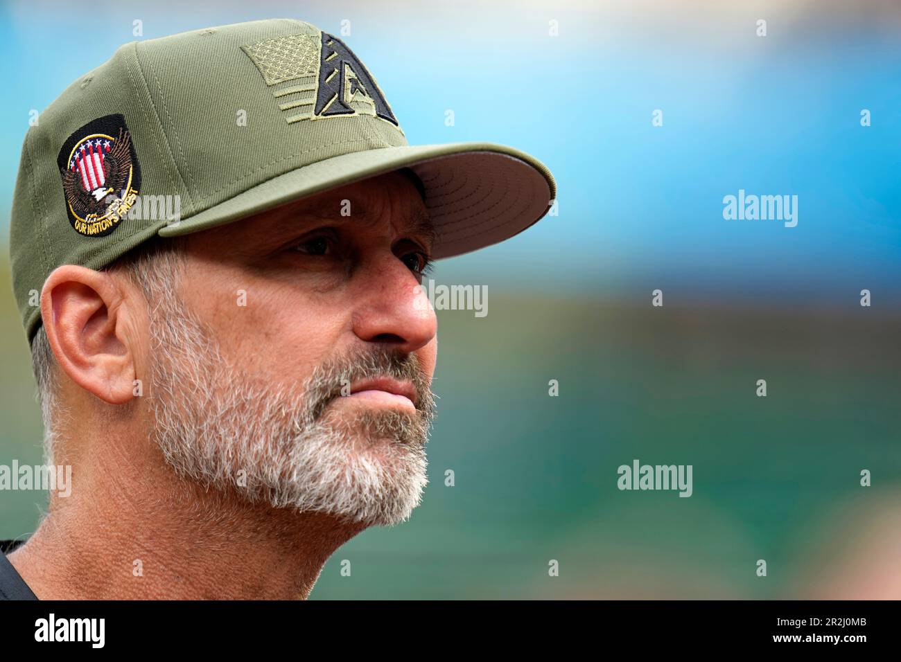Arizona Diamondbacks manager Torey Lovullo looks into the crowd at PNC