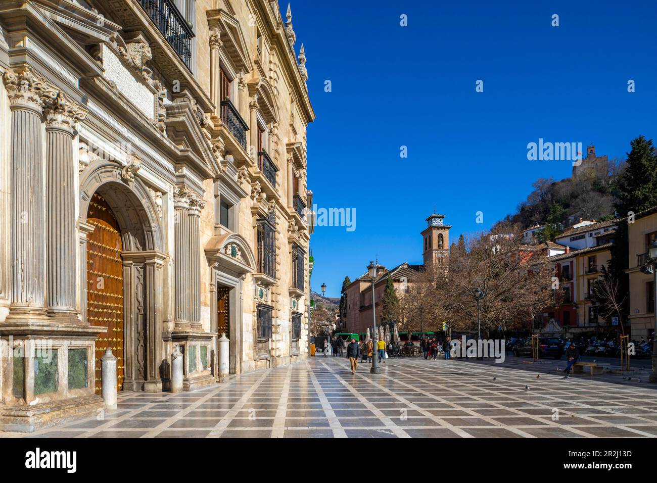 Plaza Nueva, Granada, Andalusia, Spain, Europe Stock Photo
