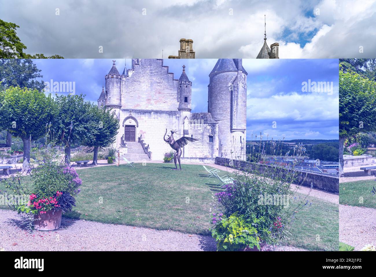 Logis Royal, Loches Castle, Loire Valley, France Stock Photo