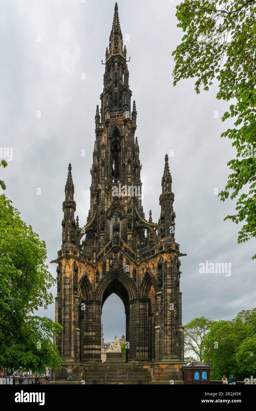 Scott Monument, Princes Street Gardens Edinburgh, Scotland, United Kingdom, Europe Stock Photo