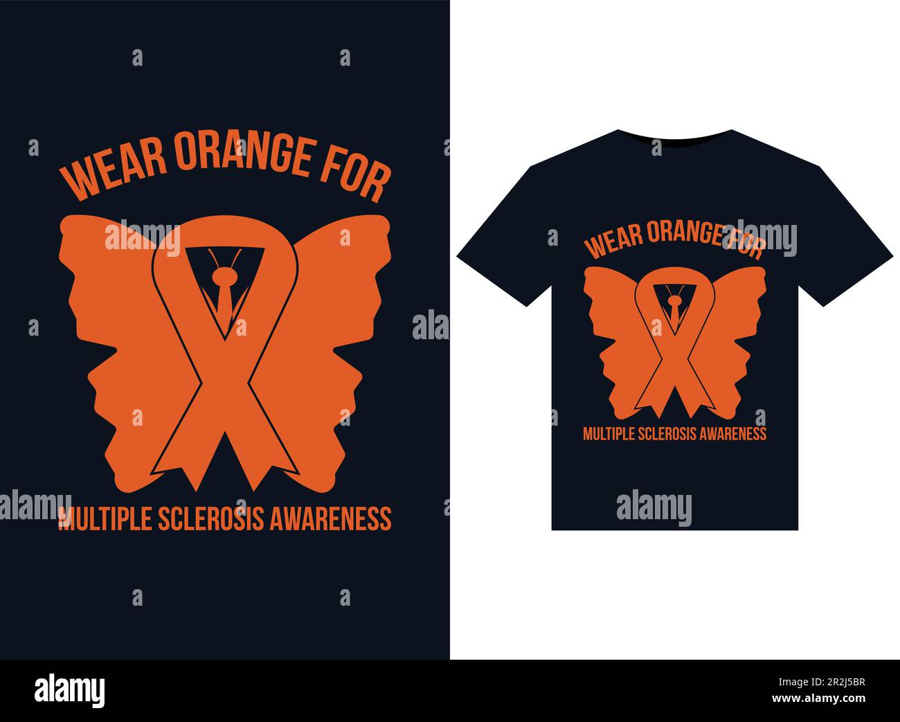 Wear Orange For Multiple Sclerosis Awareness illustrations for print ...