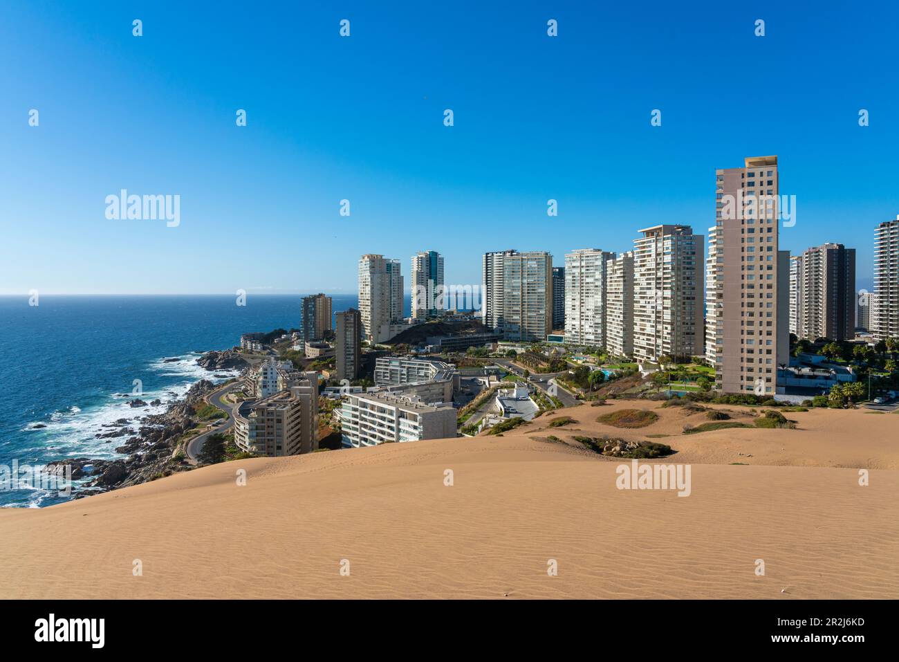 Sand Dunes And Residential High rise Buildings Concon Valparaiso sand-dunes-and-residential-high-rise-buildings-concon-valparaiso