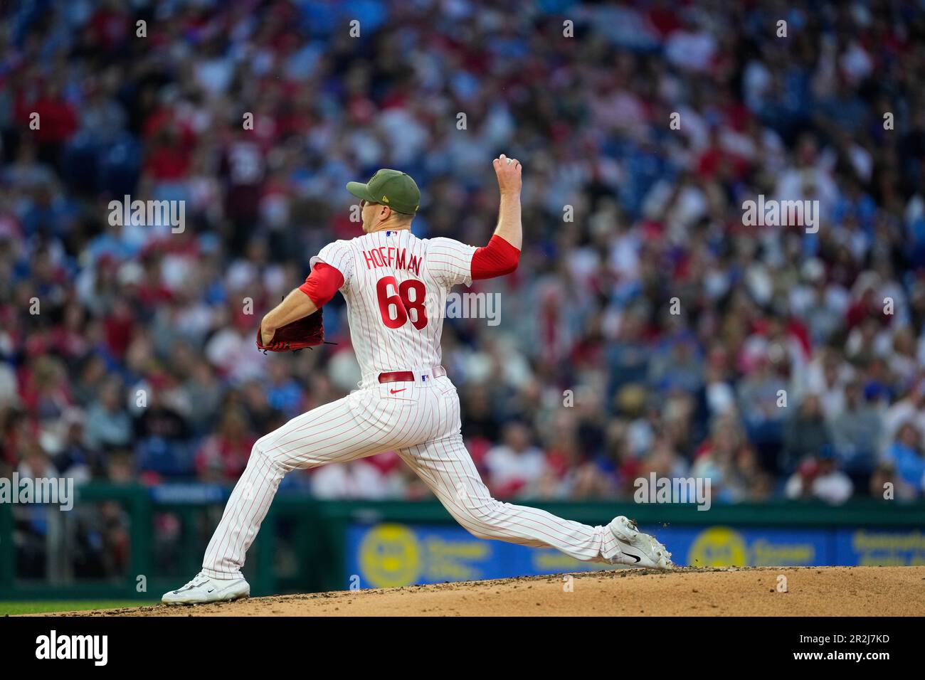 Philadelphia Phillies' Jeff Hoffman plays during the third inning of a