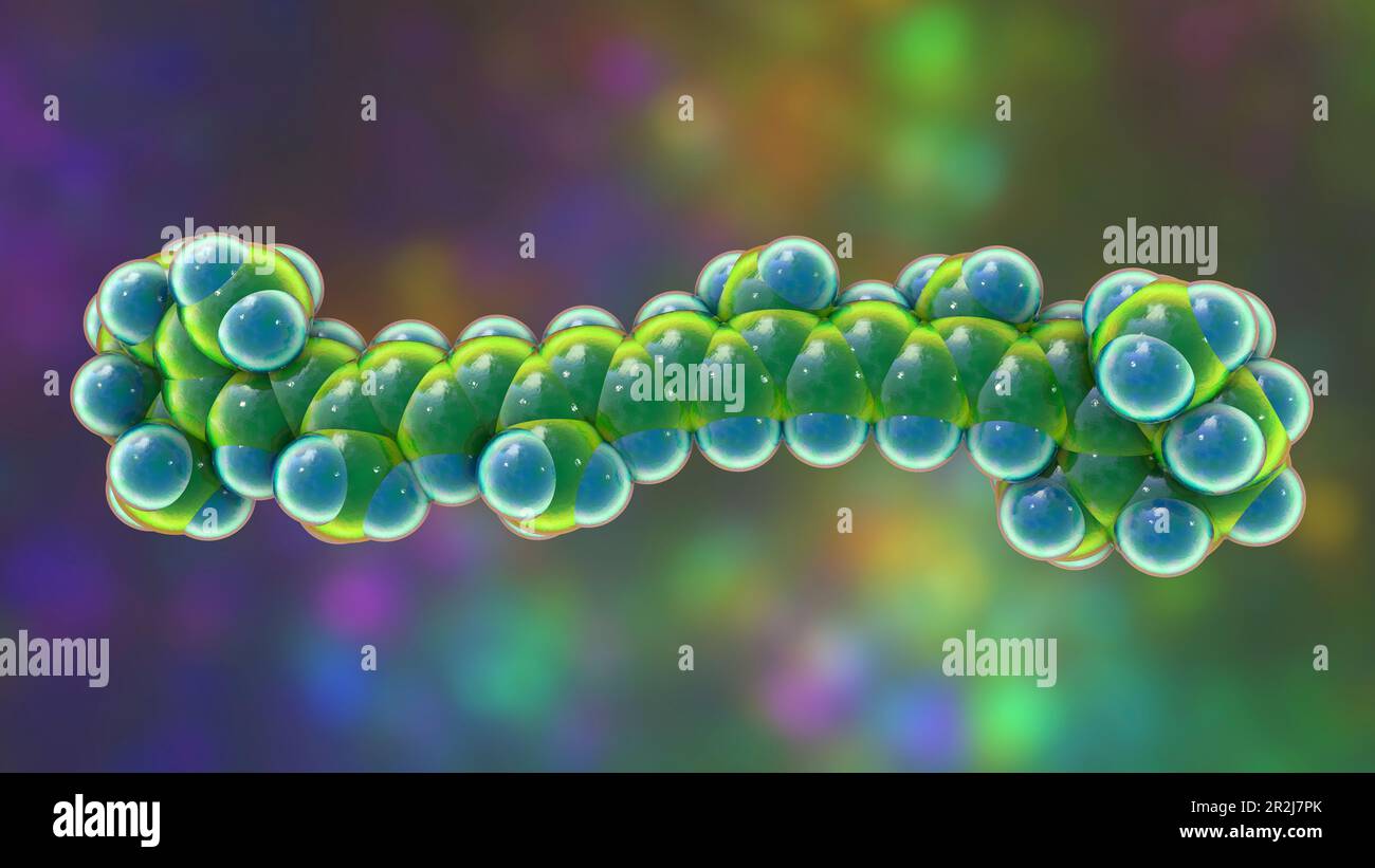 Molecular model of betacarotene, illustration Stock Photo Alamy
