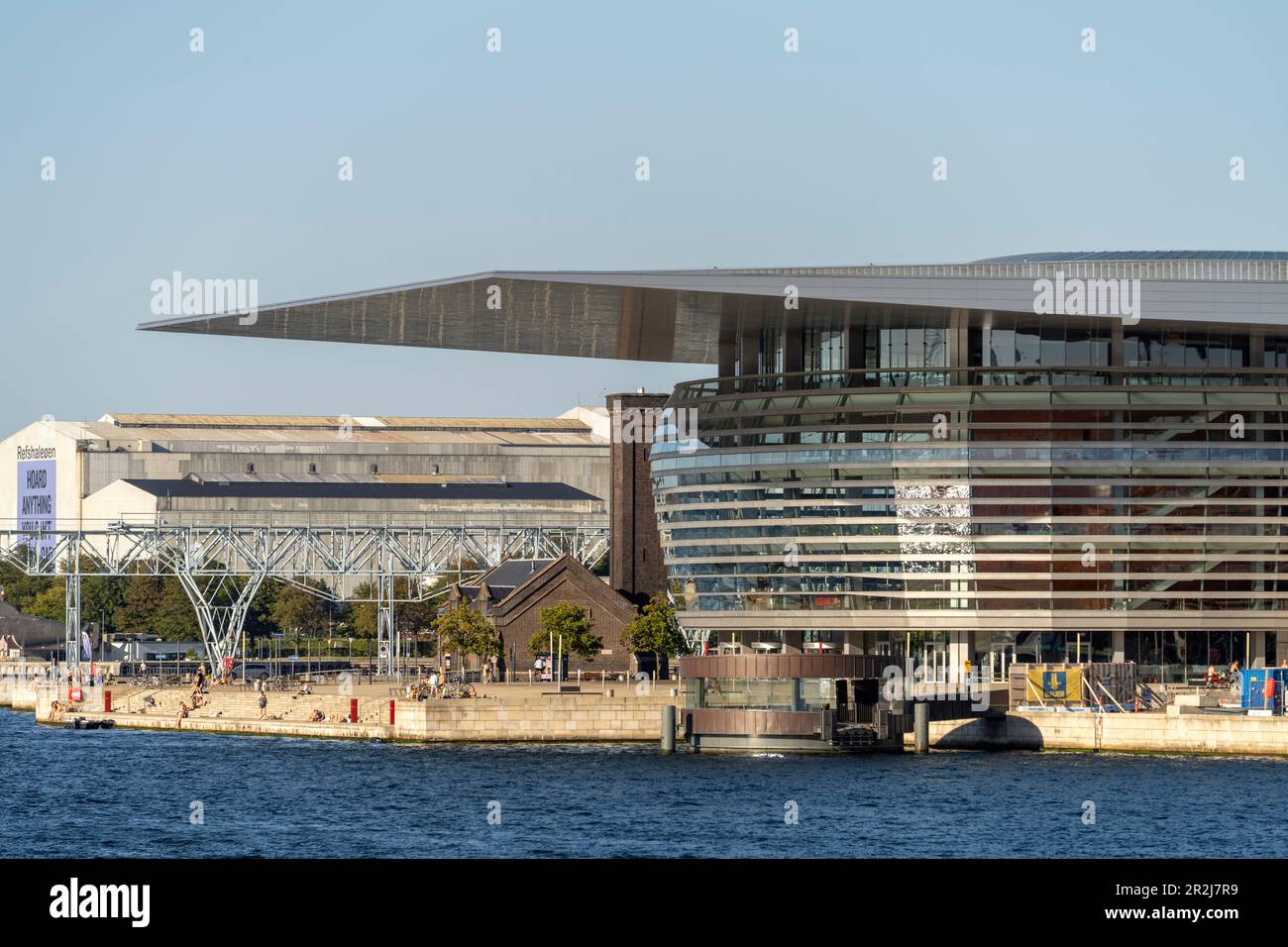 The new Copenhagen Opera House, Operaen, on the island of Holmen, Copenhagen, Denmark, Europe Stock Photo