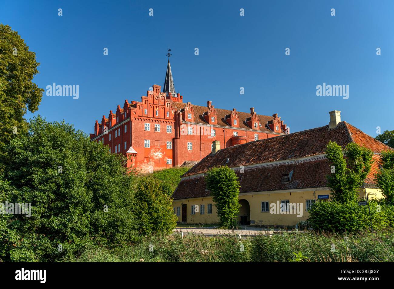 Tranekaer Castle, Langeland Island, Denmark, Europe Stock Photo